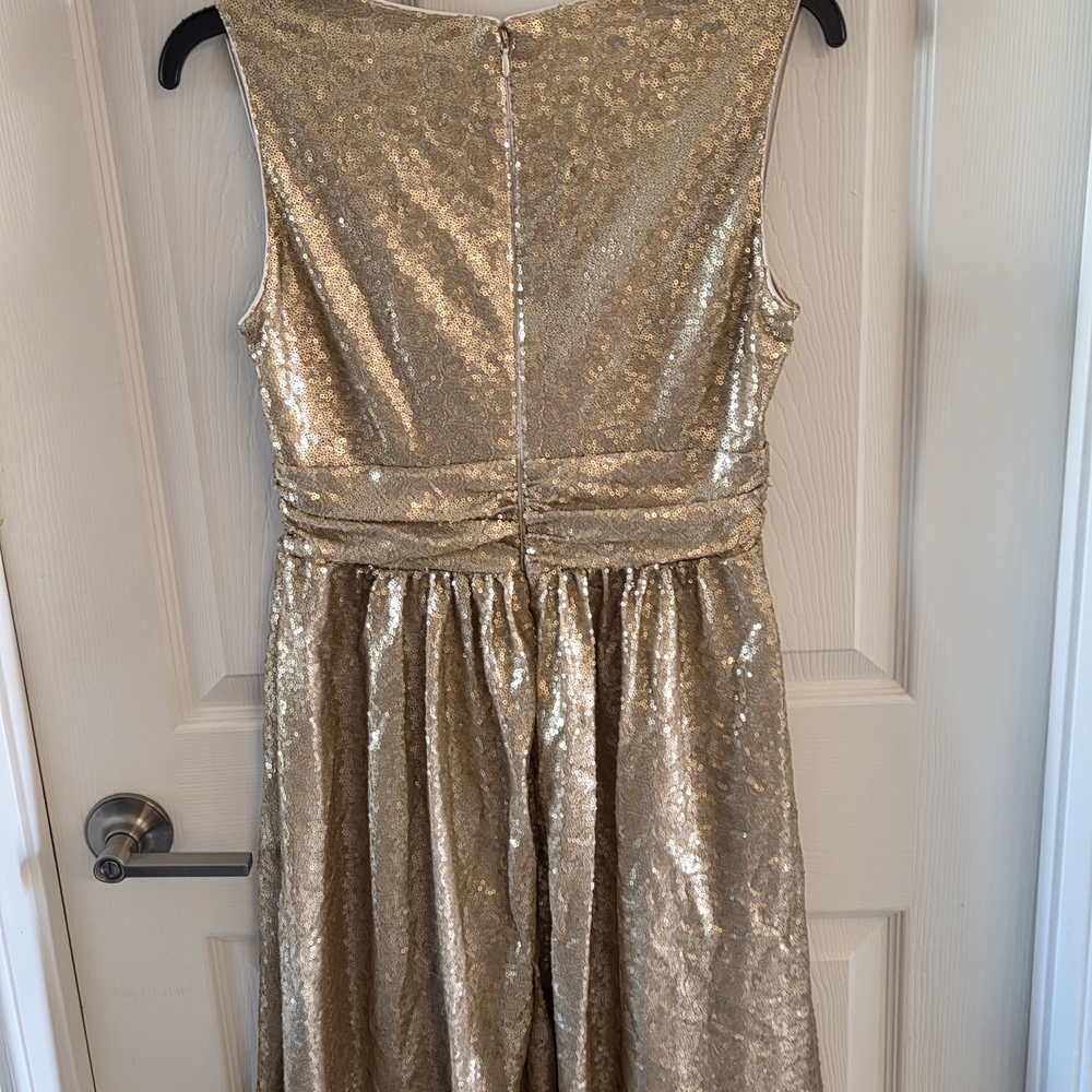 eva mendes for New York & Company Gold Cocktail Dress - Picture 9 of 9